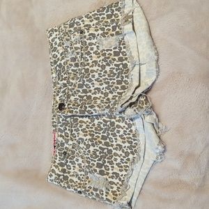Cheetah short shorts
